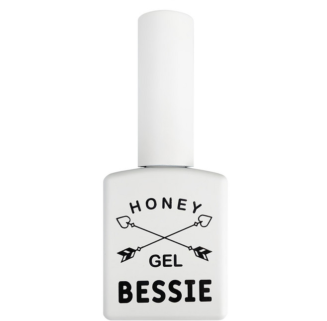 BESSIE 韓國原廠直供 美甲凝膠 蜜糖系列, MH06 白色馬克杯, 11ml, 1瓶