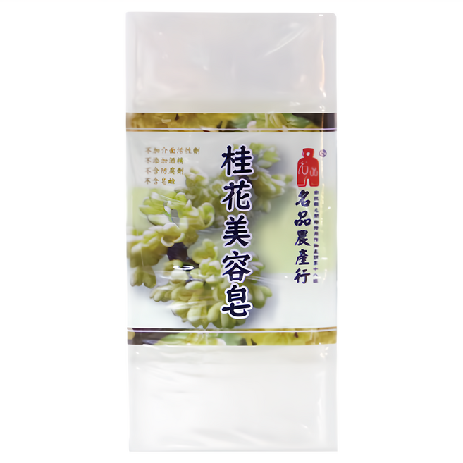 名品農產行 桂花精油美容皂 5入組 清新自然香味 含維他命E 保濕效果佳, 500g, 1組