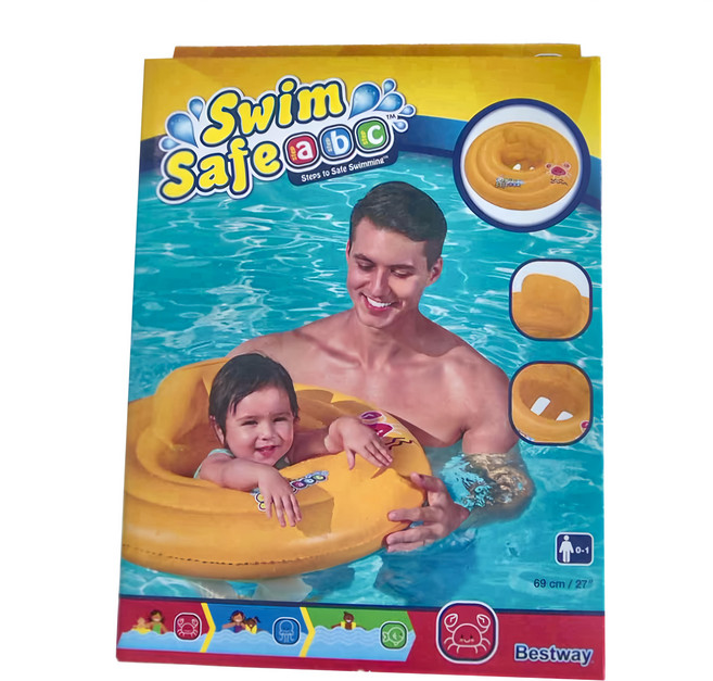 Bestway 專業嬰兒泳圈, 黃色, 1個