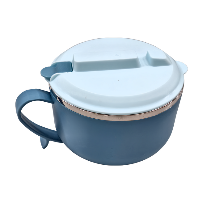 樂彩 304餐杯碗 1.2L, 牛仔藍色, 1個