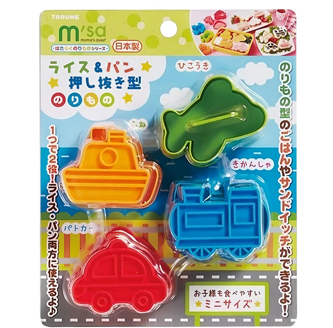 TORUNE 飯團吐司壓模 Set 迷你尺寸, 多色, 1包