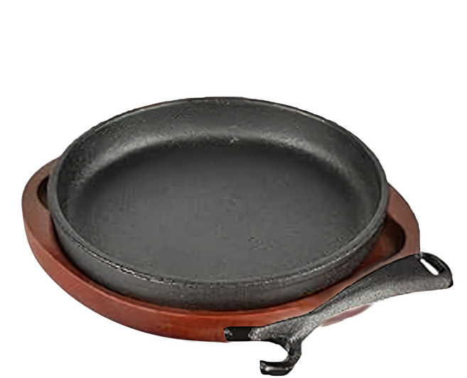 PEARL LIFE 珍珠金屬 IH適用 圓形鑄鐵牛排盤 可進烤箱 HB-6215, 20cm, 1個