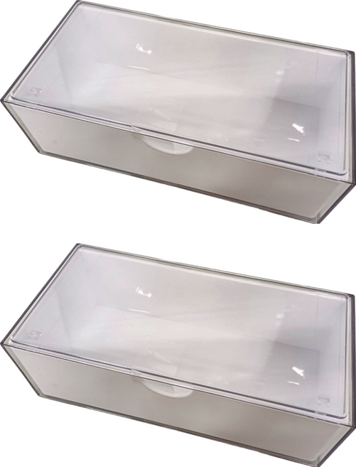 組合鏡櫃收納盒 外透內白抽屜 常規款 20 x 10 x 7cm, 外透內白, 2個