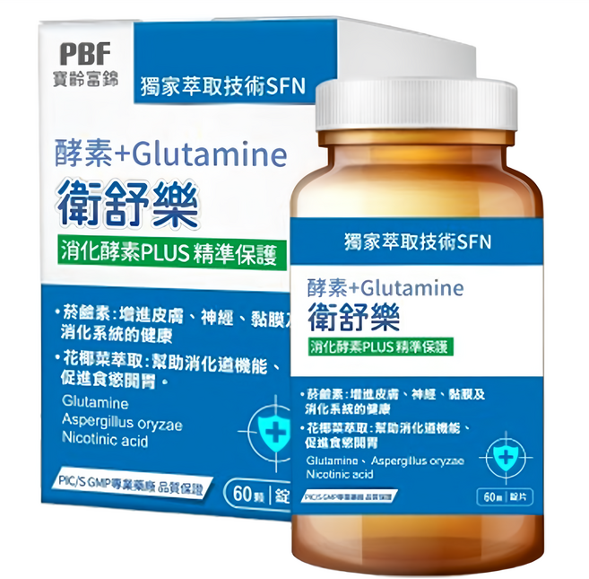 PBF 寶齡富錦 衛舒樂, 60顆, 1罐