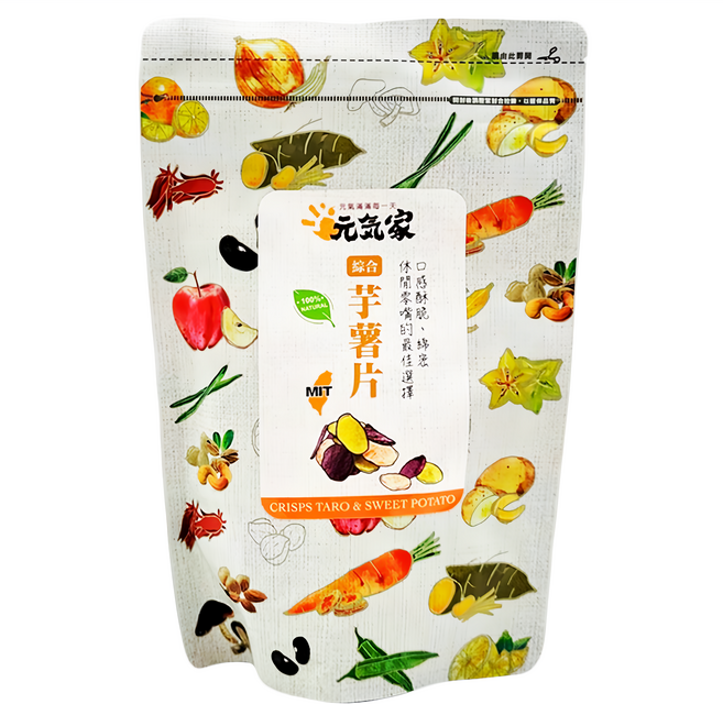 元氣家 綜合芋薯片, 80g, 1包