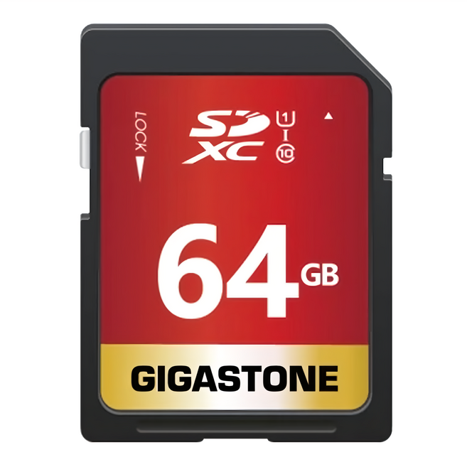 GIGASTONE 立達 SDXC SD UHS-I U1 C10 記憶卡, 64GB, 1個