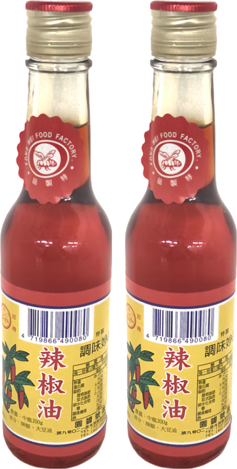 蜂牌 辣椒油 中, 200g, 2瓶