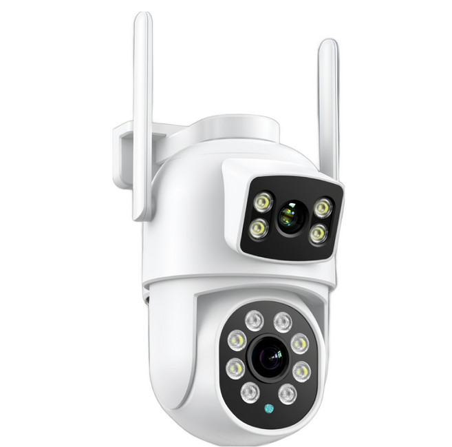 DTAudio 聆翔 雙鏡頭WiFi攝影機 600萬像素 旋轉鏡頭 不含記憶卡, DW11101, 1個