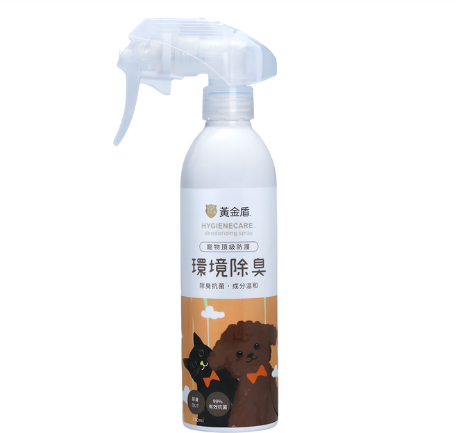 黃金盾 寵物環境除臭噴霧, 250ml, 1瓶