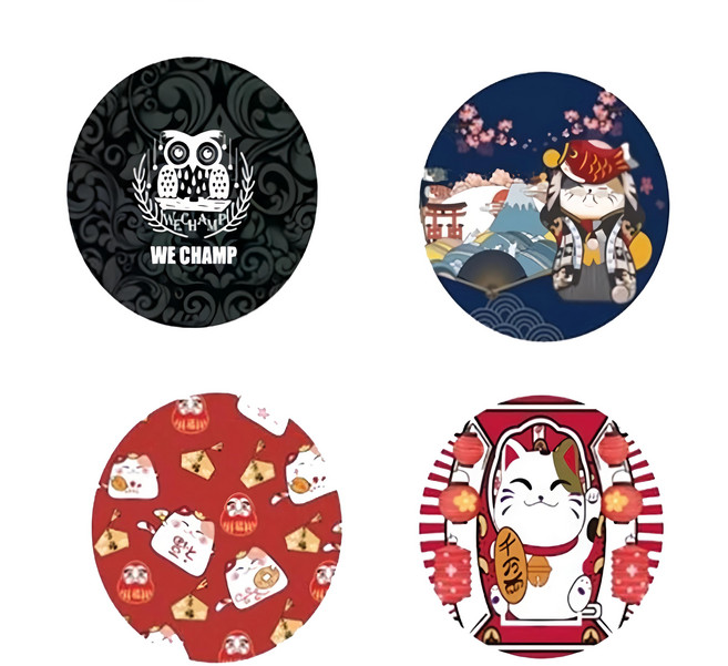 WE CHAMP 新型軟式珪藻土杯墊4件組 WTB-200, 1組, 混和顏色