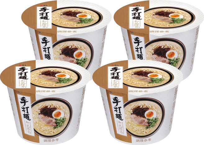 維力 手打麵 和風豚骨風味, 4入