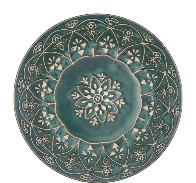 M-mode 摩洛哥風格瓷盤 20454, 綠色, 1個
