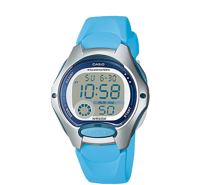 CASIO 卡西歐 手錶 LW-200-2B, 水藍色/銀色, 1支