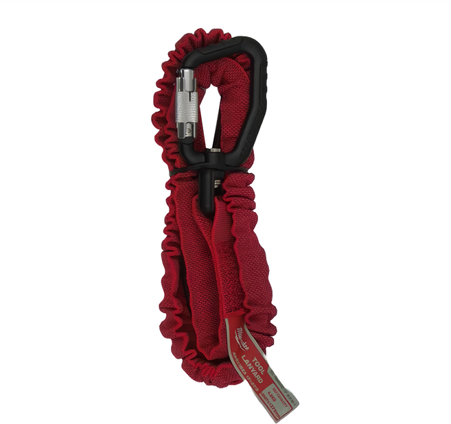 Milwaukee 美沃奇 加長版工具防落安全繩10LB 48-22-8811A, 紅黑
