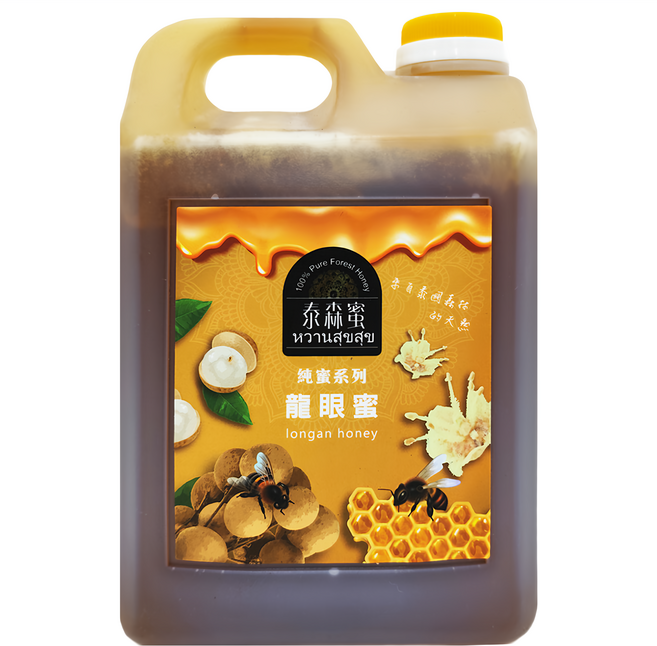 Thai Forest Honey 泰森蜜 純蜜系列 龍眼蜜, 3kg, 1桶