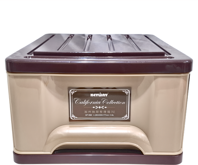 KEYWAY 聯府 抽屜整理箱, 咖啡色, 1個