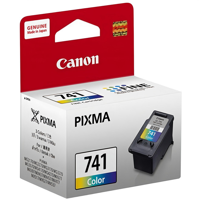 Canon 佳能 噴墨專用墨水匣 CL-741 彩色, 1個