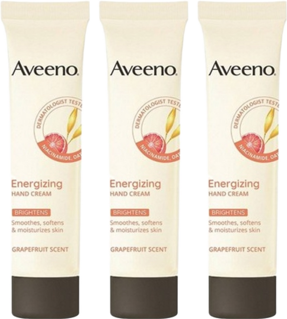 Aveeno 葡萄柚活力淨亮護手霜 葡萄柚香, 50g, 3條