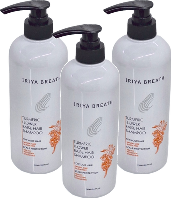 IRIYA BREATH 伊麗雅 薑黃養髮洗髮精, 730ml, 3瓶