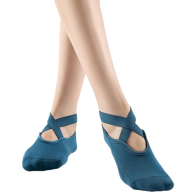 PORA BELLA 芭蕾交叉防滑瑜珈襪 女款 YG010