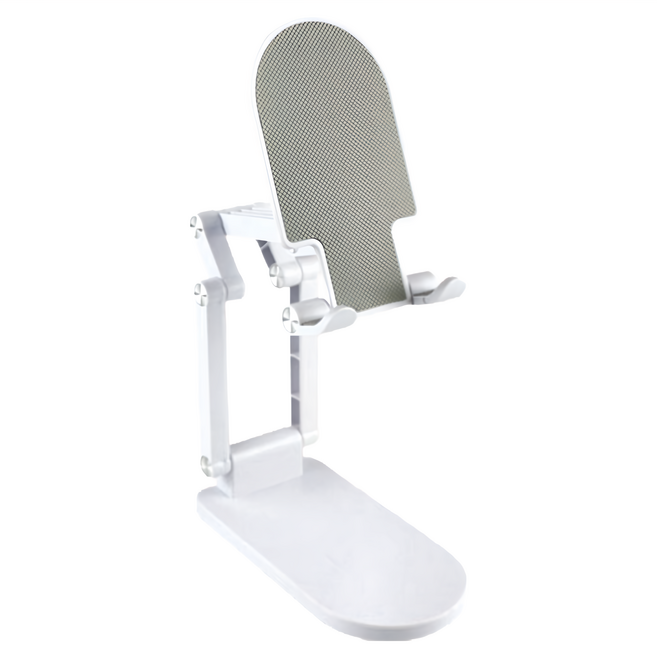 aibo 四軸折疊式多角度加高手機平板支架 穩固防滑 適用4-10.2吋手機/平板, IP-MA40, 白色, 1個