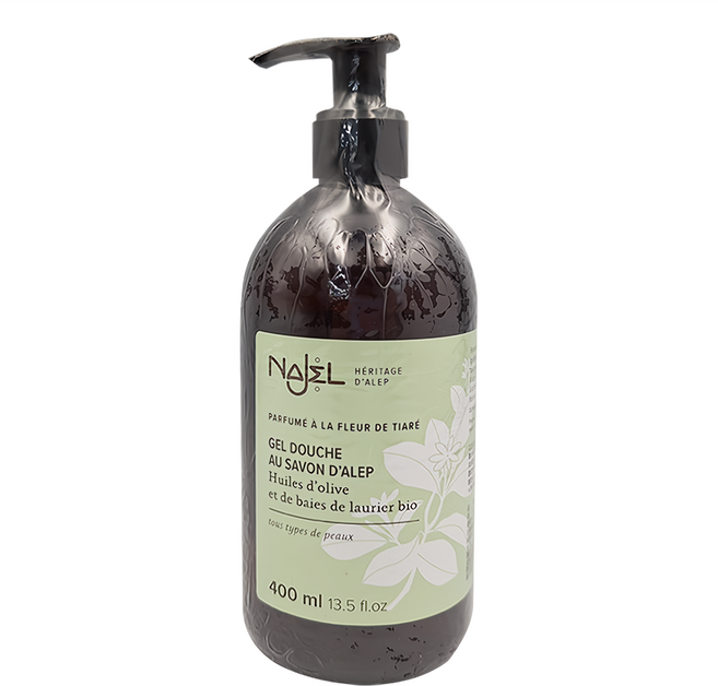 NAJEL 阿勒坡古皂沐浴露 梔子花, 400ml, 1瓶