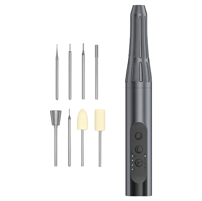 iFixes i7 多功能小型手持電磨筆/拋光筆/打磨器/螺絲起子 四檔轉速, 1組, 黑色