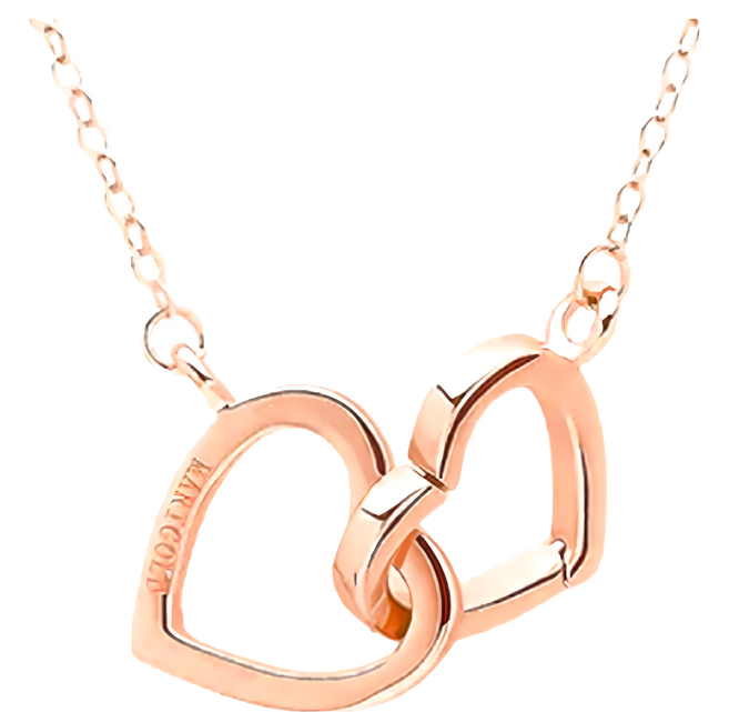 MARIGOLD 美爾朵 心心相印2WAY愛心相扣式項鍊 925純銀