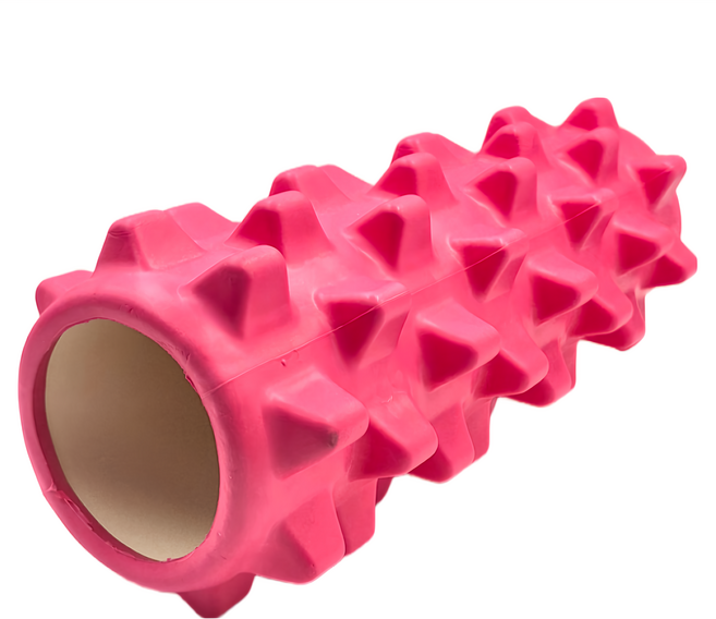 bebehome 瑜珈按摩滾筒 一般狼牙款 EVA材質, 粉色, 1個