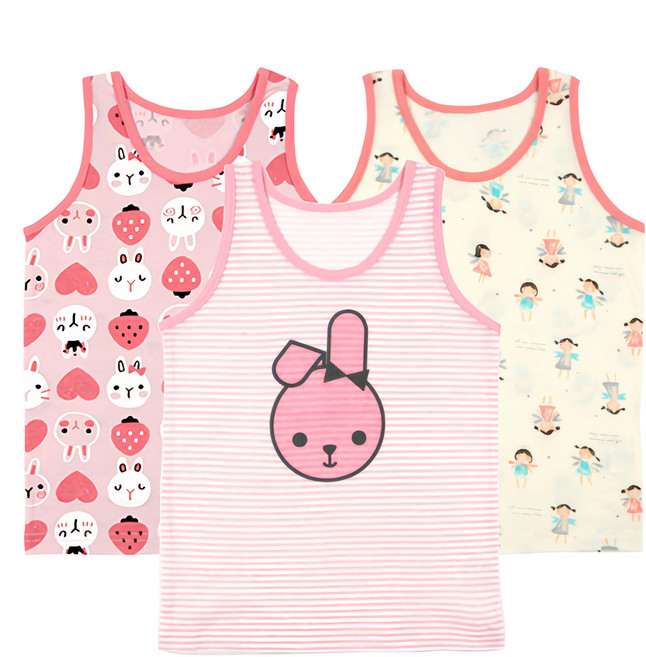 Maykids 女童款可愛印花背心組