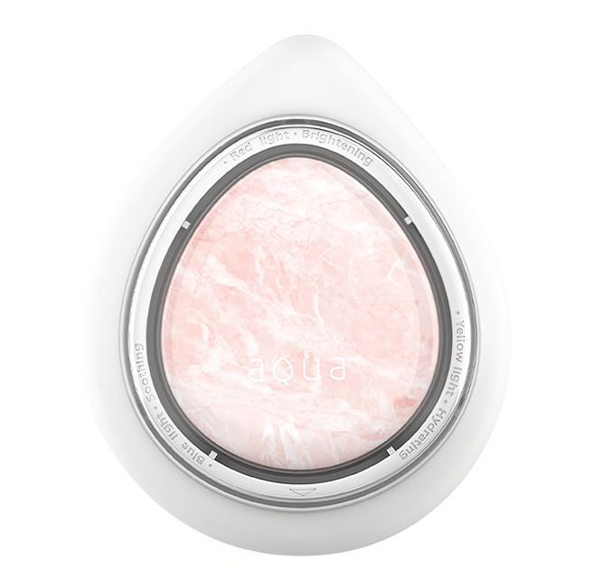 nueva AQUA 玫瑰晶礦光面膜機 LED熱能聲波, NM-01, 白色