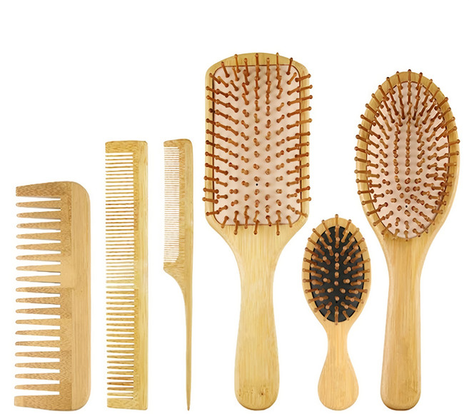 bébéhome 六合一按摩蓬蓬魔髮氣墊梳組 六件組, 1組