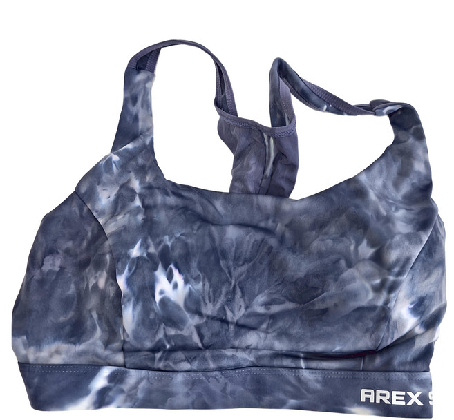 AREX SPORT 加大碼歐美風渲染工字透氣網布拼接可調節背扣式抑菌運動內衣