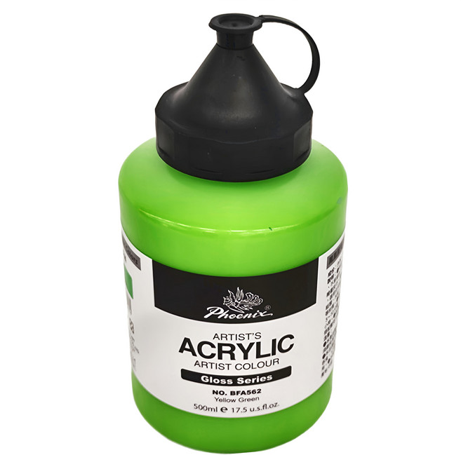 Phoenix 鳳凰畫材 亮光壓克力顏料 BFA562 500ml, 1色