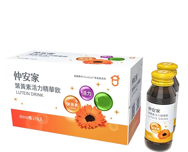 JOIN HOME 仲安家 葉黃素活力精華飲, 60ml, 10罐