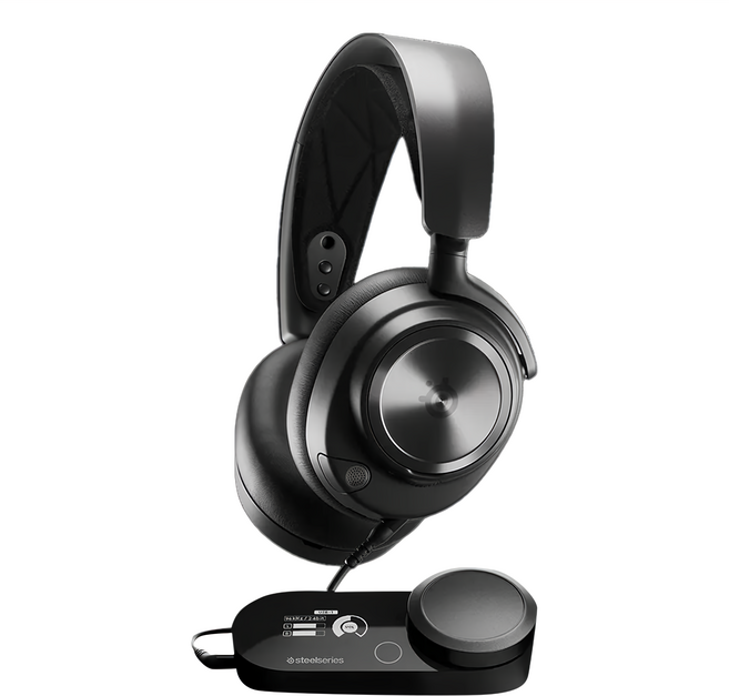 Steelseries 賽睿 Arctis Nova Pro 有線電競耳機麥克風 Nova Pro 音效系統 第二代 GameDAC, 61527, 黑色