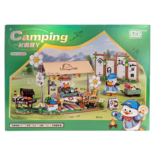 LoZ 積木玩具 3歲以上, 露營趣 天幕場景, 1盒