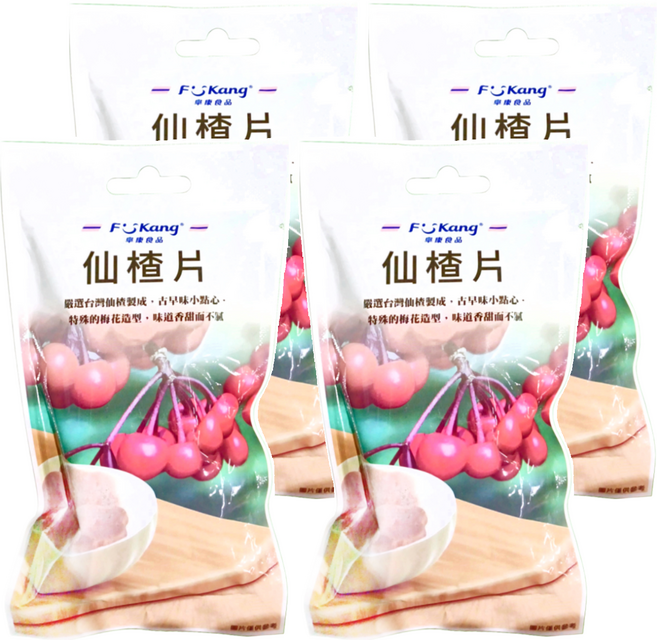 阜康食品 仙楂片, 90g, 4包