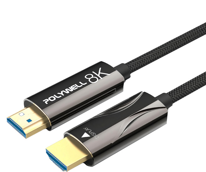 POLYWELL 寶利威爾 HDMI 8K AOC光纖線 2米~50米 4K144 8K60 UHD 工程線 PW15-W60-R003, 3m, 1條