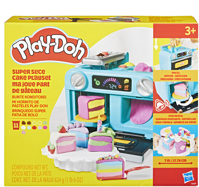 Hasbro 孩之寶 Play-Doh 培樂多 夢幻蛋糕屋遊戲組, 多色, 624g, 1盒