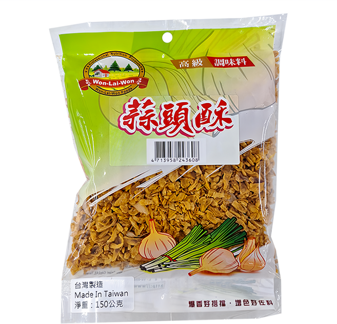 WON LAI WON 旺來旺 蒜頭酥, 150g, 1包