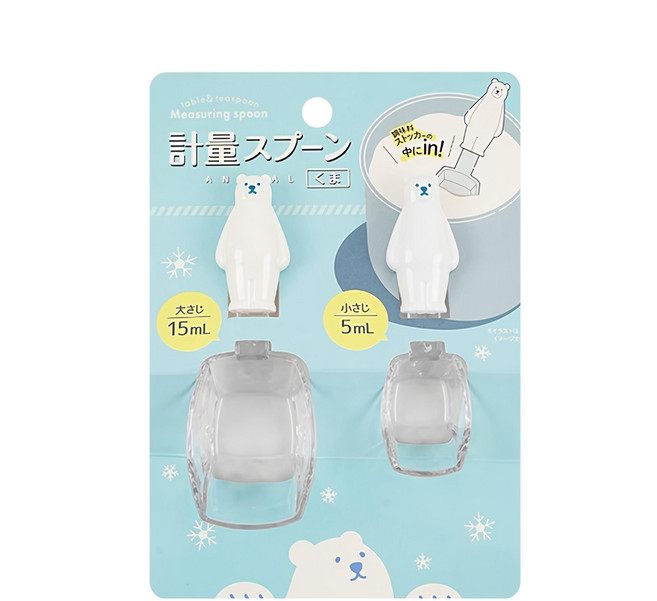 日本i.p. system白熊量匙-2入(15ml/5ml), 1入