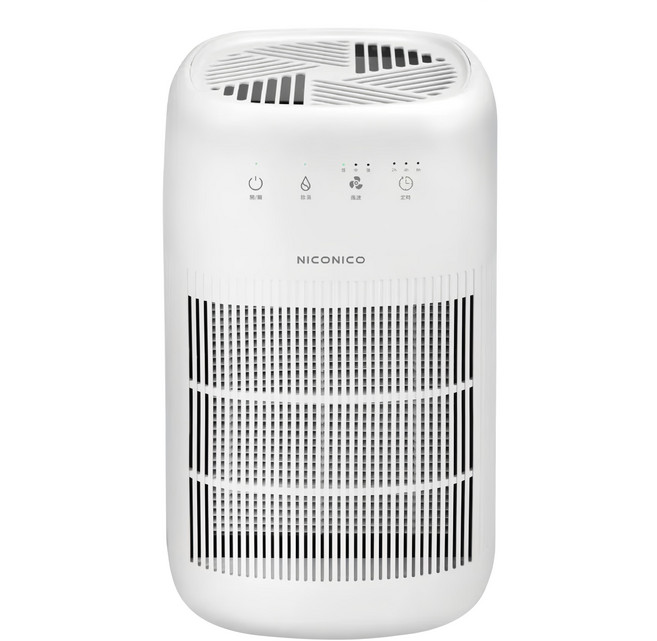 NICONICO 二合一雙效空氣清淨除濕機 定時功能 低噪音 水滿自動停止 節能省電 白色 NI-DC1004