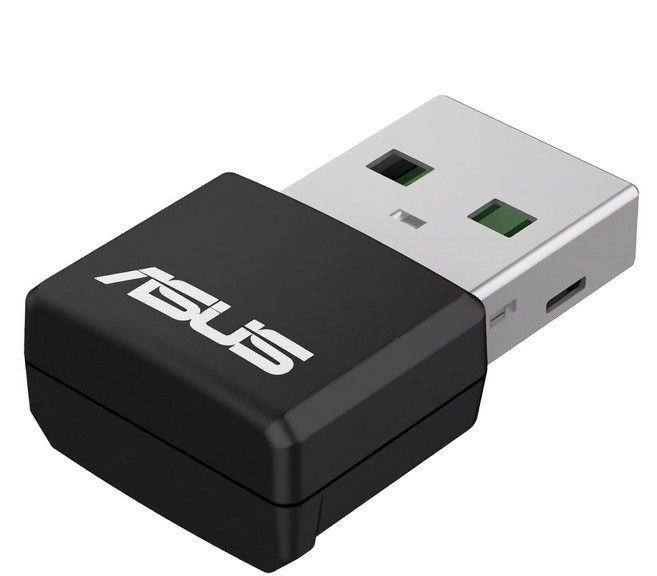 ASUS 華碩 WiFi 6 雙頻 AX1800 USB 無線網路卡 USB-AX55 Nano 25.5 x 16 x 9mm, 不適用, 1個