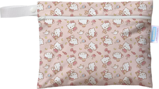 THiRSTiES 防水收納袋 SANRIO聯名款 Hello Kitty 好眠寶寶 100%聚酯纖維