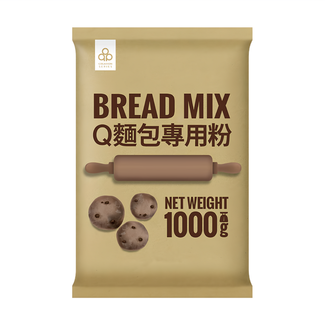 開元食品 Q麵包專用粉, 1kg, 1包