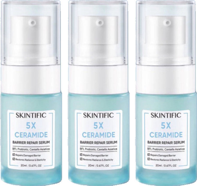 SKINTIFIC 5X 神經醯胺精華液, 20ml, 3瓶