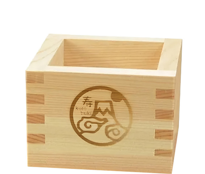 [偶拾小巷] 日本製 檜木緣起枡 寿富士 酒枡 酒杯 盛酒杯 六款, 1個