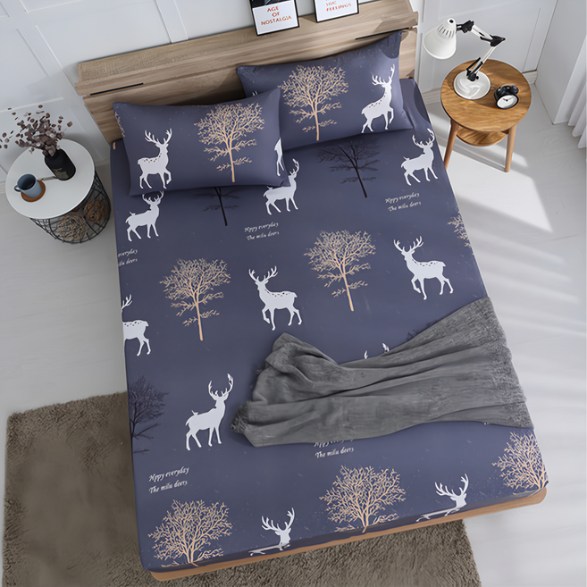 Ishur 伊舒爾 雲絲棉床包 + 枕套