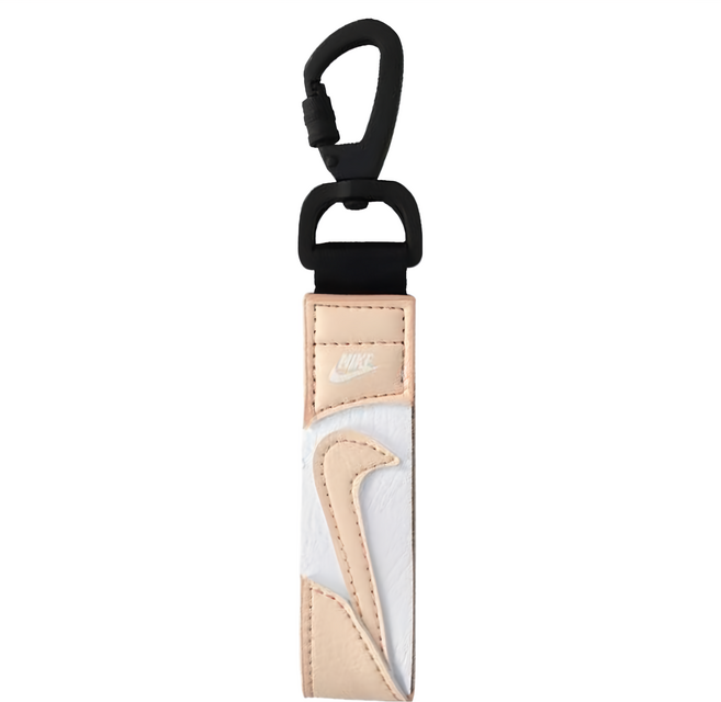NIKE 耐吉 PREMIUM 鑰匙扣 N1011048806OS, 淺橘白, 1個